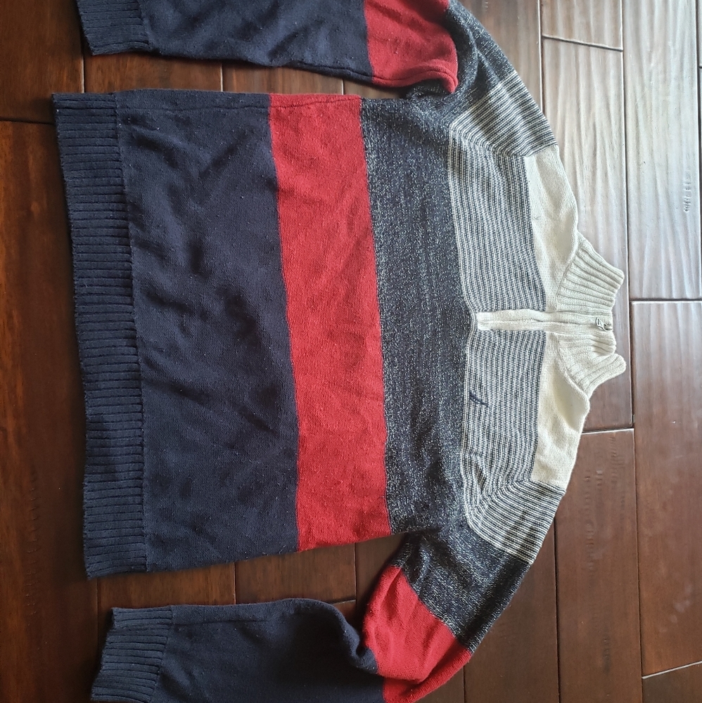 Boys Red White & Blue Nautica Preowned Half Zip